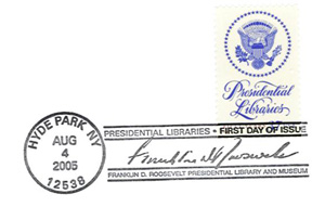 F. D. Roosevelt Library Stamp