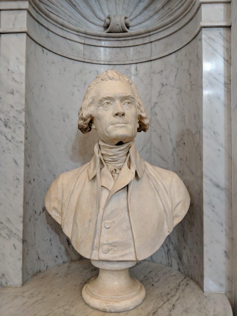 Thomas Jefferson bust at the Library of Congress