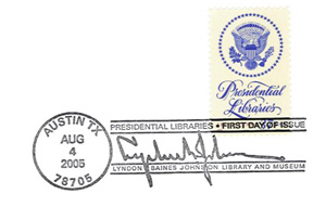 Lyndon Johnson Library Stamp