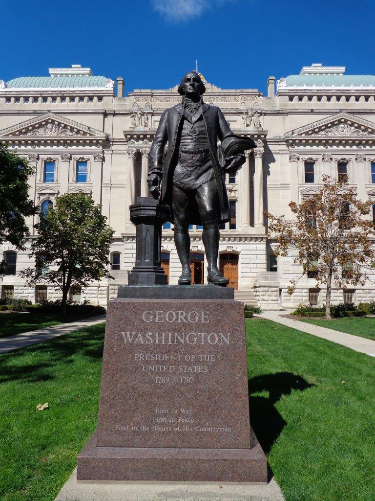 George Washington statue at Indiana Capitol