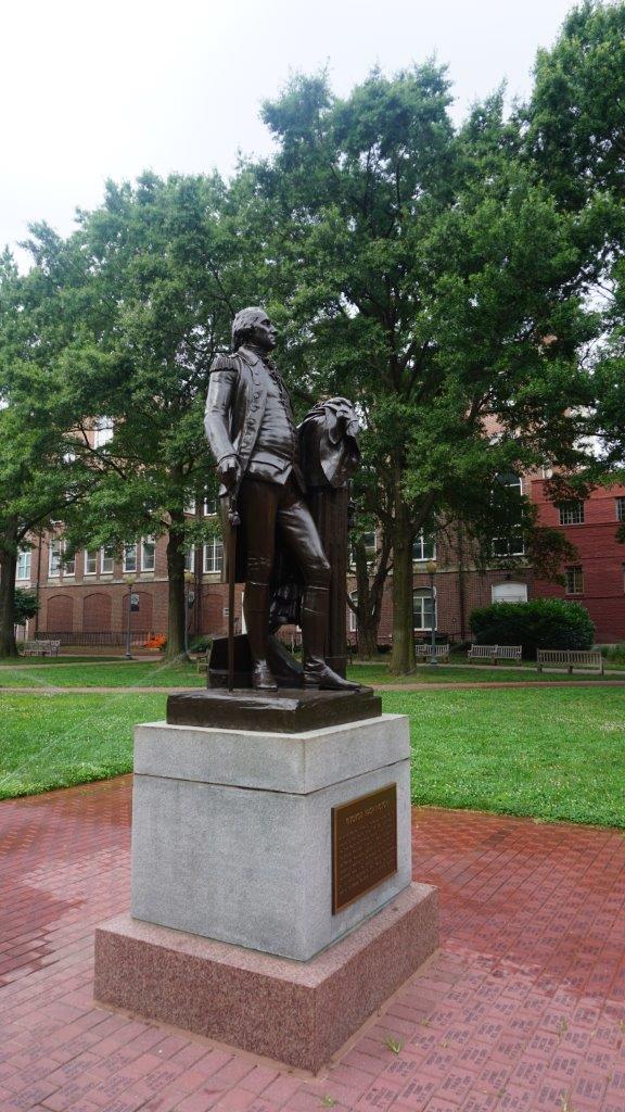 George Washington statue at George Washington University in DC
