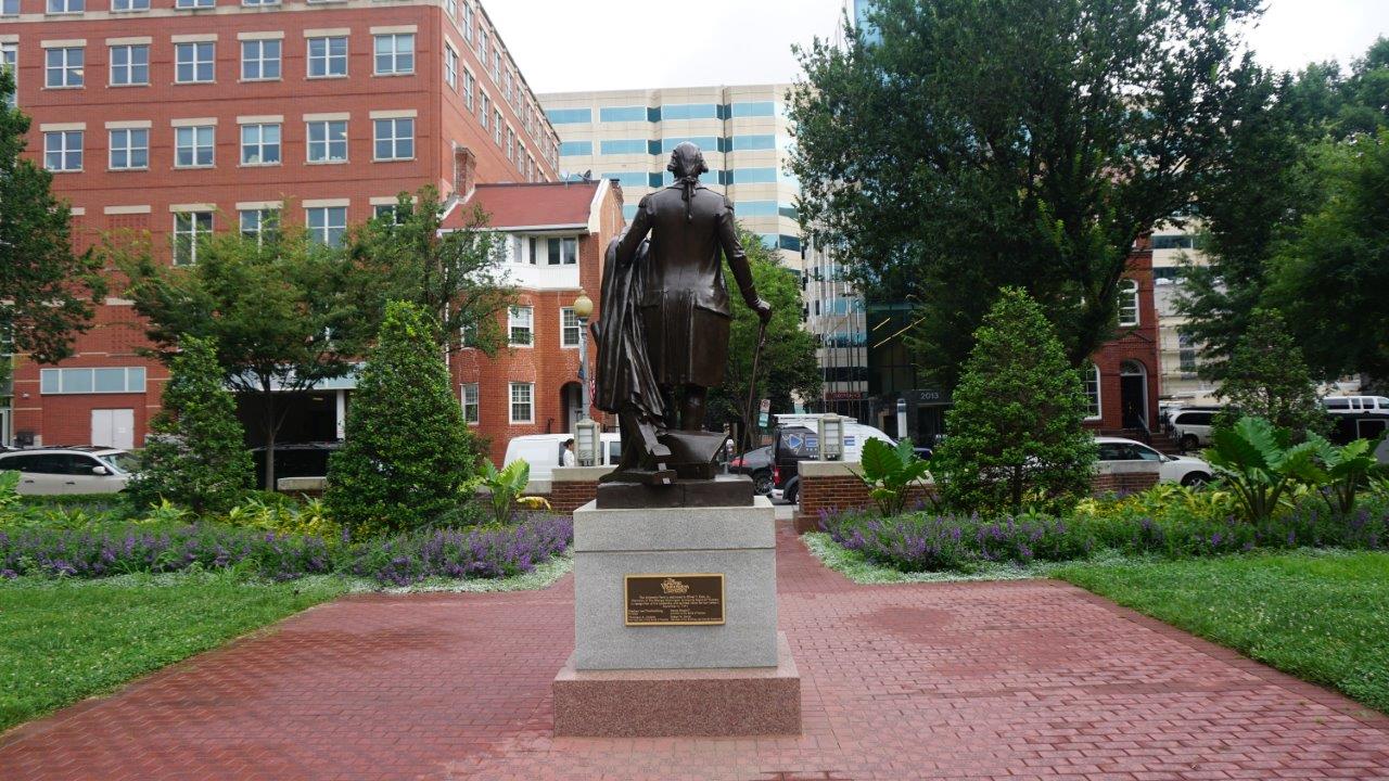 George Washington statue at George Washington University in DC