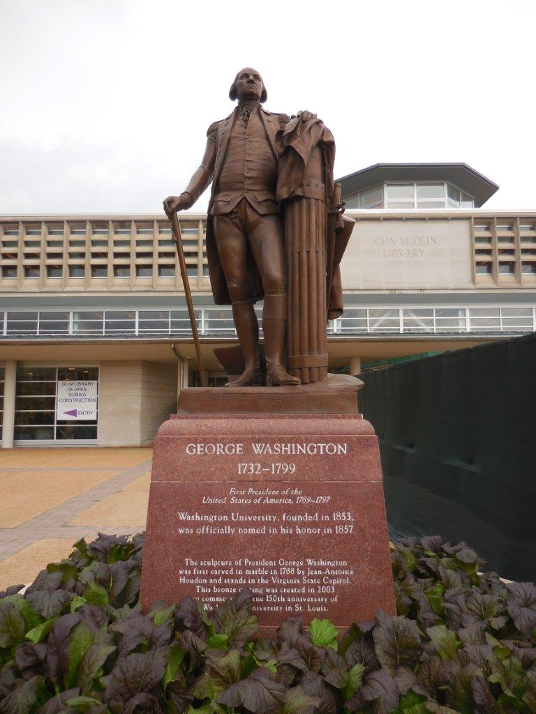 George Washington statue at Washington University in St. Louis