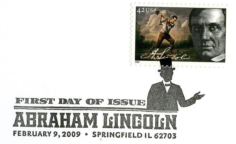 Lincoln Rail-Splitter Stamp