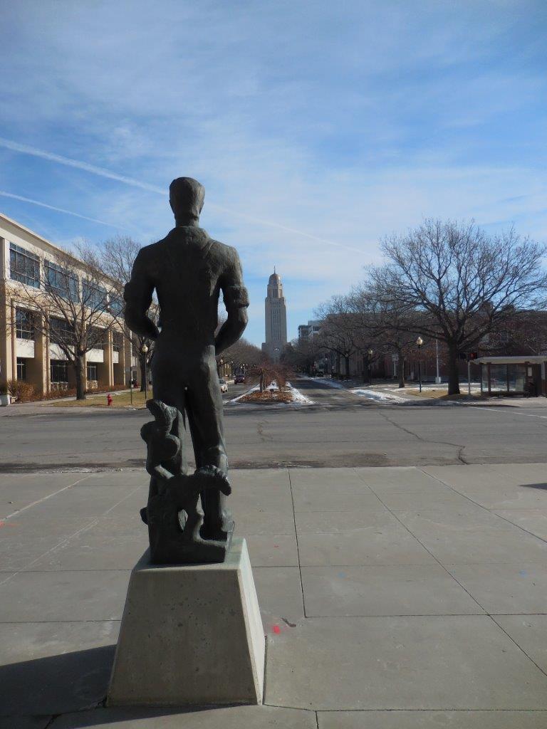 Young Lincoln Statue in Lincoln Nebraska