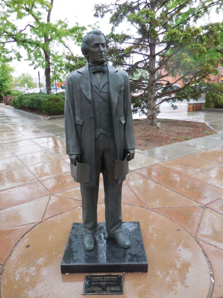 Andrew Johnson statue in Rapid City, South Dakota