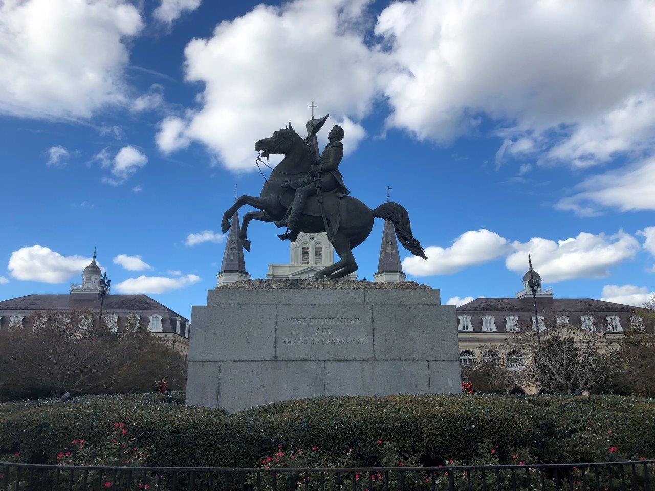 Andrew Jackson statue in New Orleans