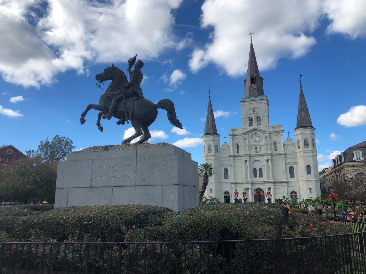 Andrew Jackson statue in New Orleans