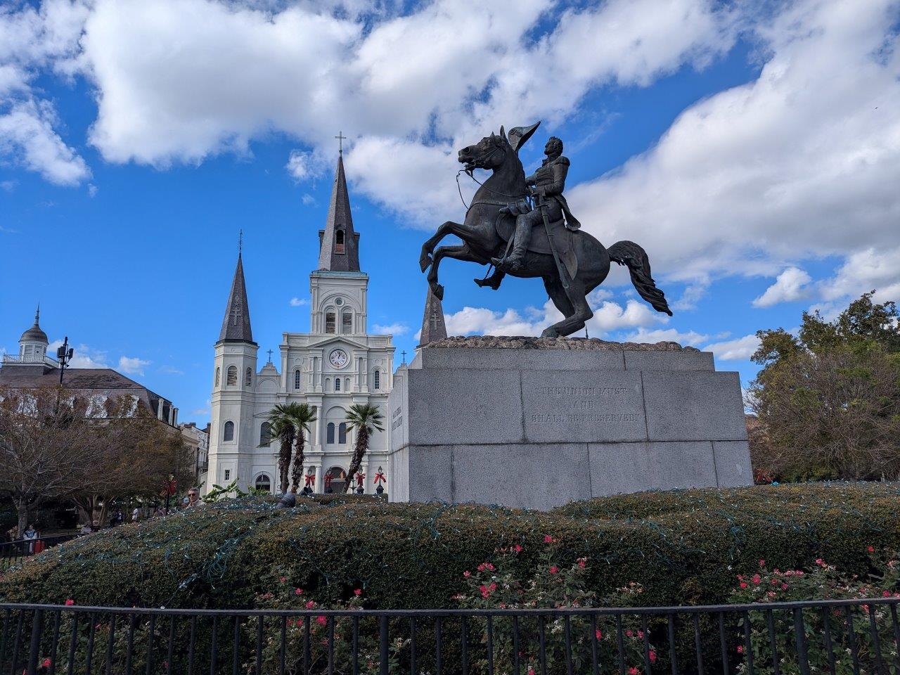 Andrew Jackson statue in New Orleans