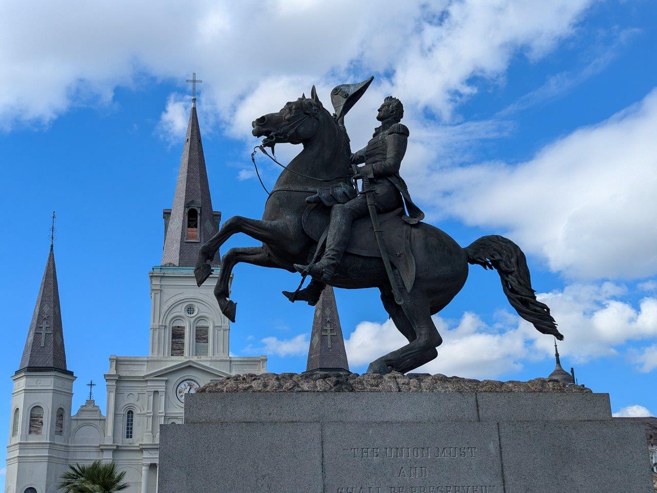 Andrew Jackson statue in New Orleans