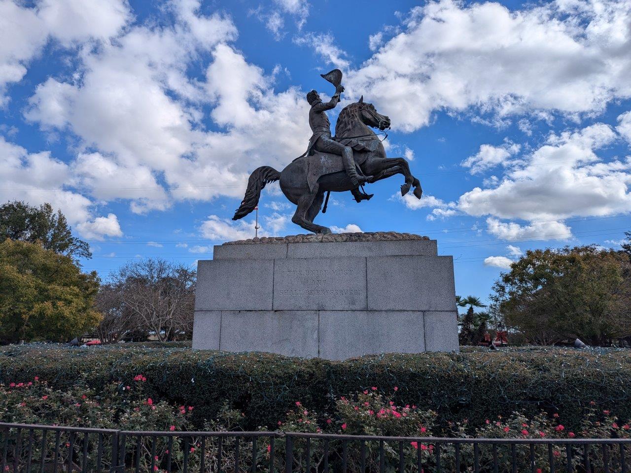 Andrew Jackson statue in New Orleans