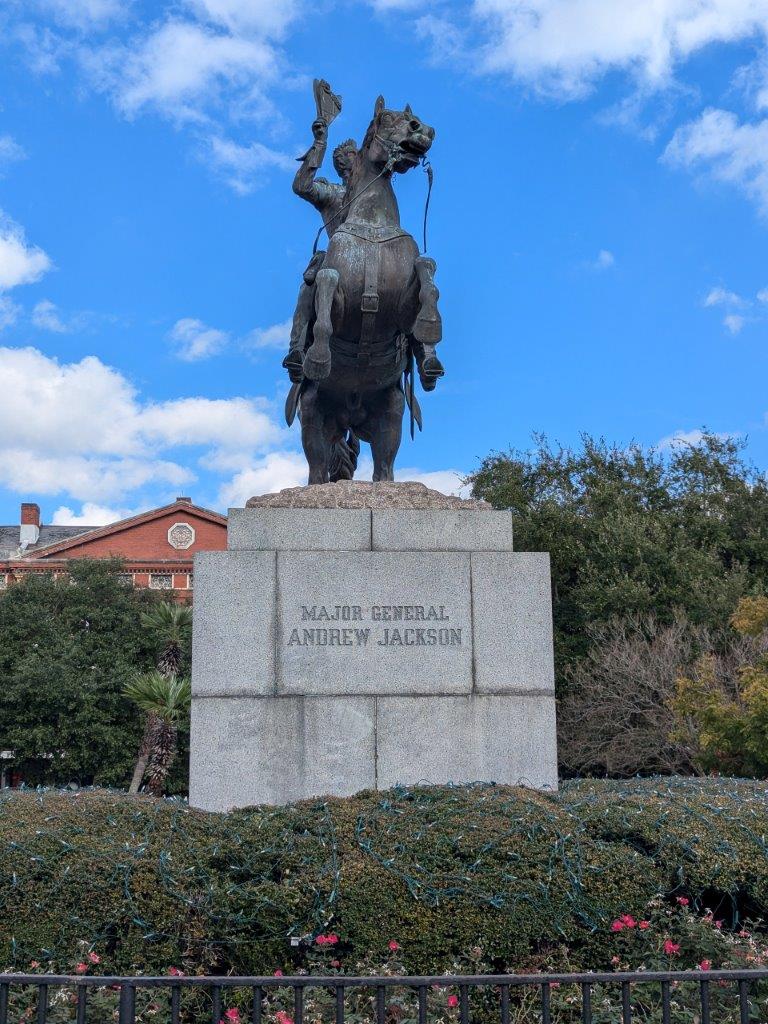 Andrew Jackson statue in New Orleans