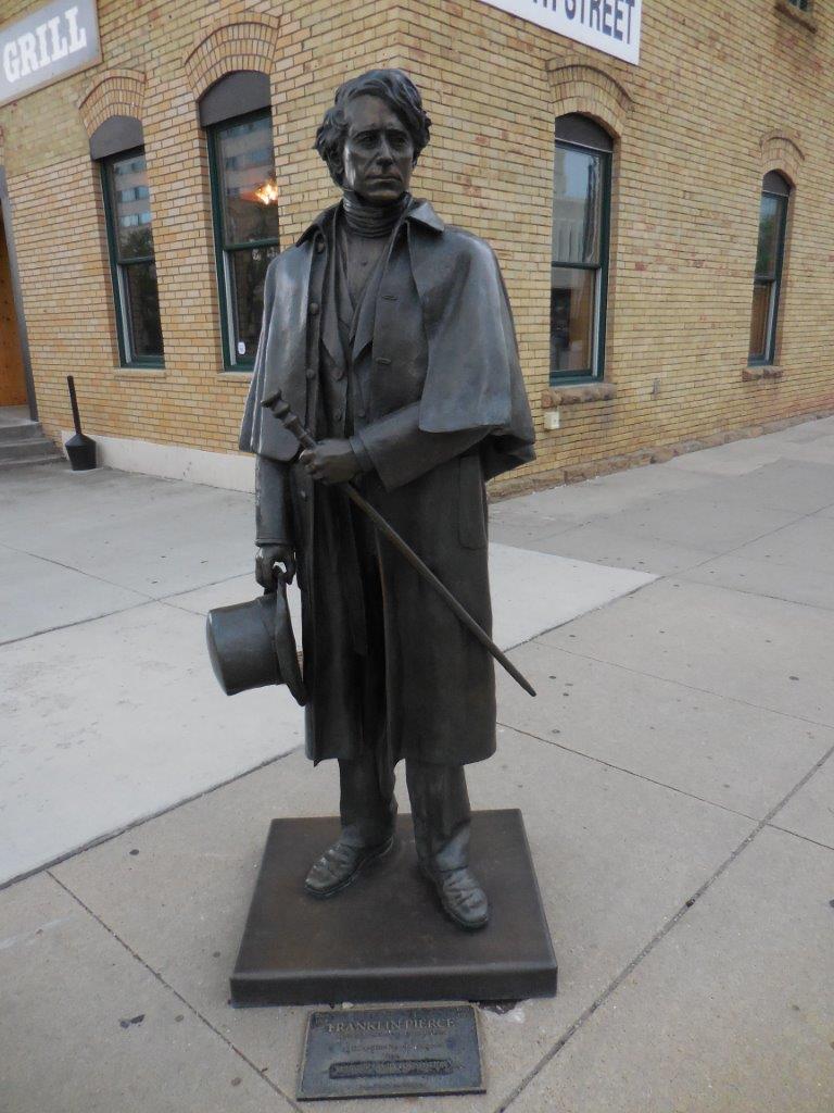 Franklin Pierce statue in Rapid City, South Dakota