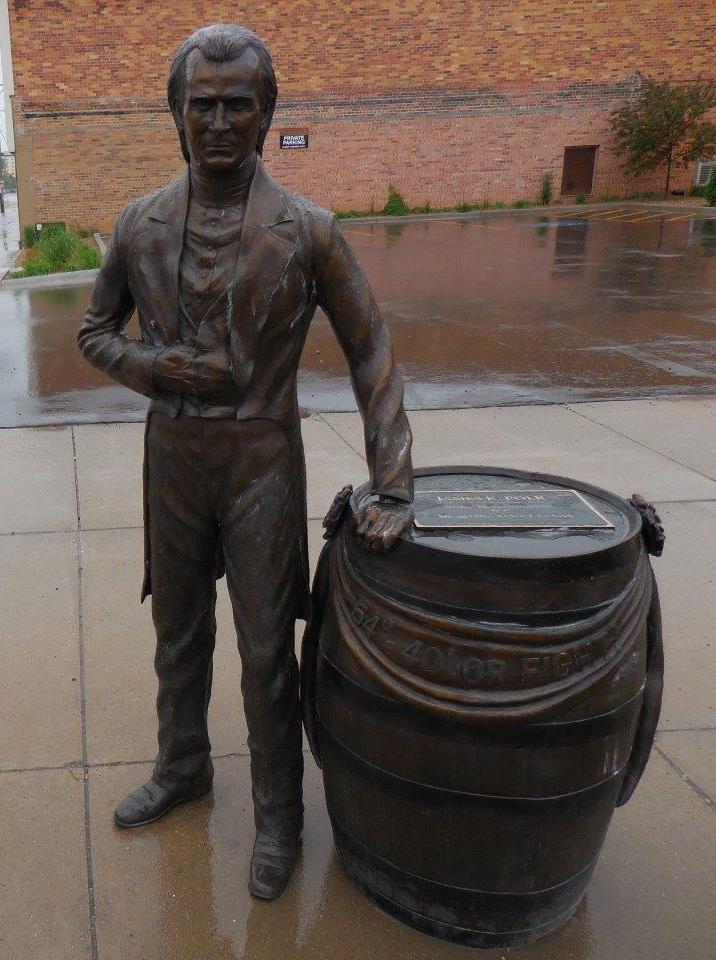 James K. Polk statue in Rapid City, South Dakota