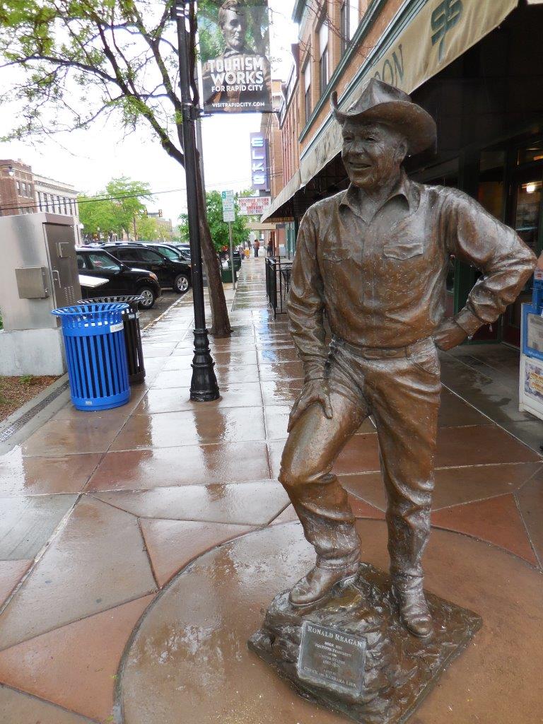 Ronald Reagan statue in Rapid City, South Dakota