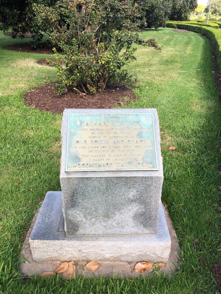 Zachary Taylor home historical marker in Baton Rouge, Louisiana