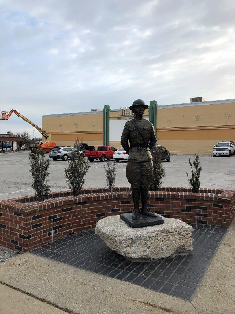 Harry Truman Army soldier statue in Independence, Missouri