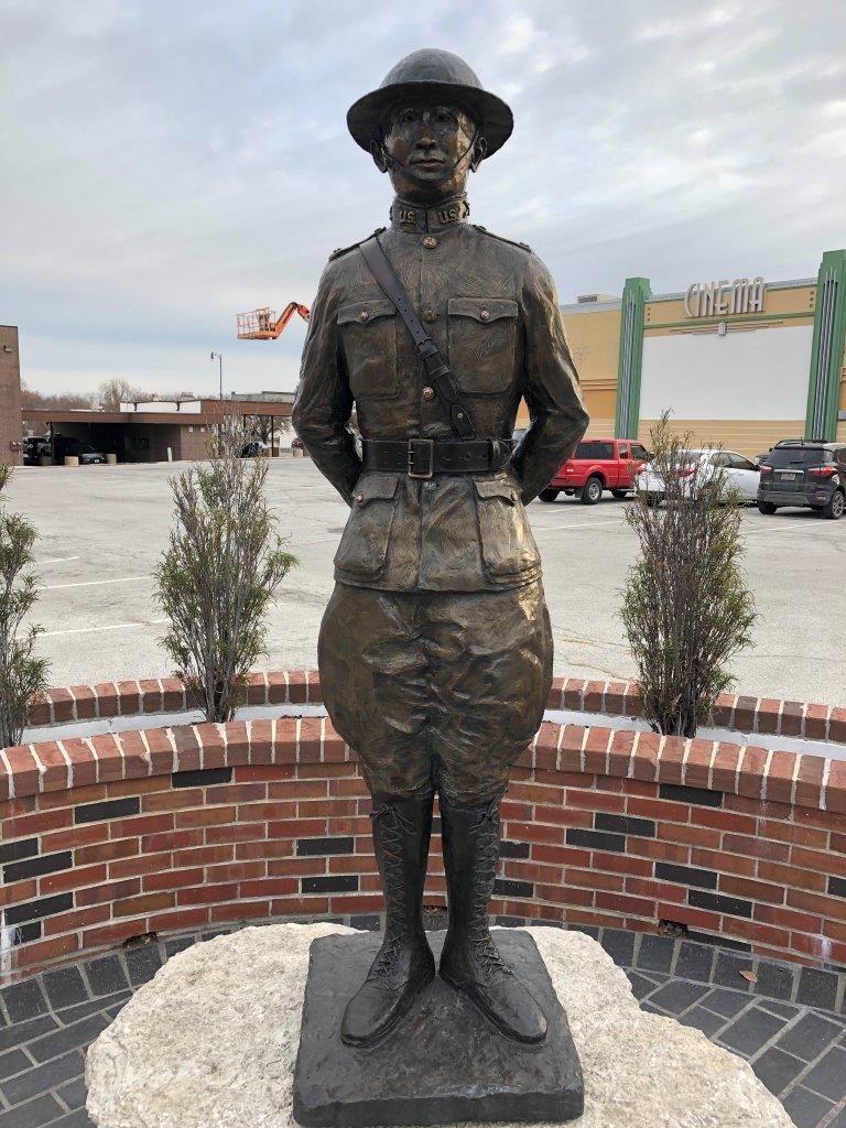 Harry Truman Army soldier statue in Independence, Missouri