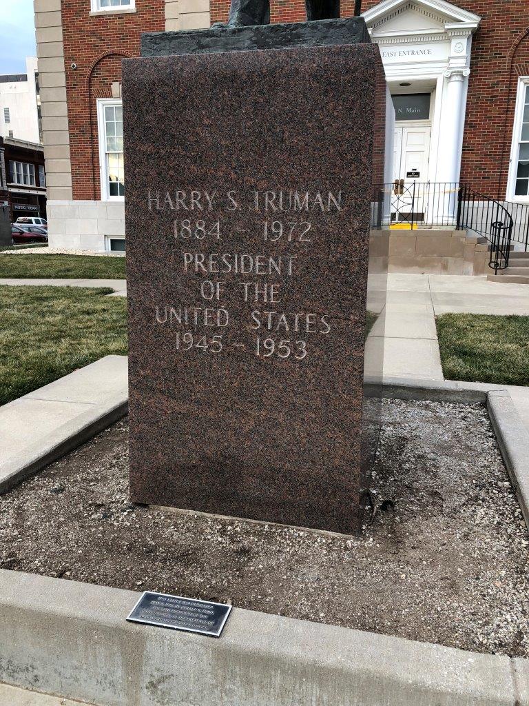 Harry Truman statue in Independence, MO