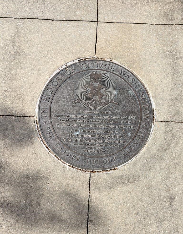 George Washington bust in Baton Rouge, Louisiana