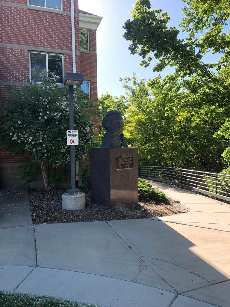 Bust of George Washington at Westminster College in Salt Lake City