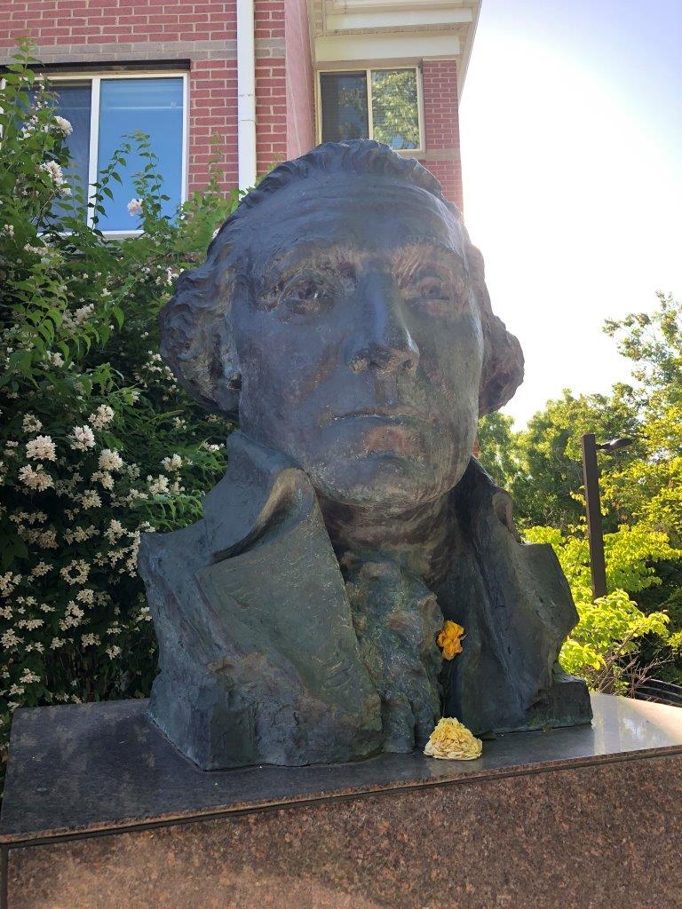 Bust of George Washington at Westminster College in Salt Lake City