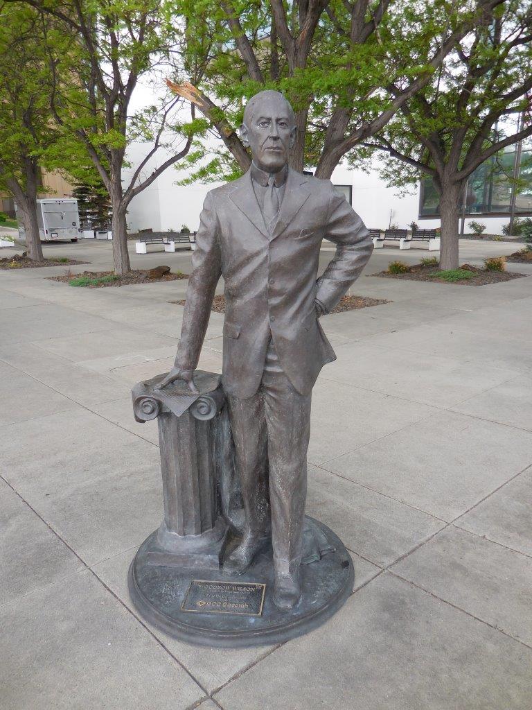 Woodrow Wilson statue in Rapid City, South Dakota